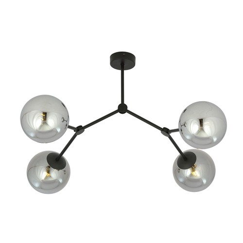 Space 4 Sort/Grafit loftslampe - Ø14 cm, E14, 230V, uden lyskilde