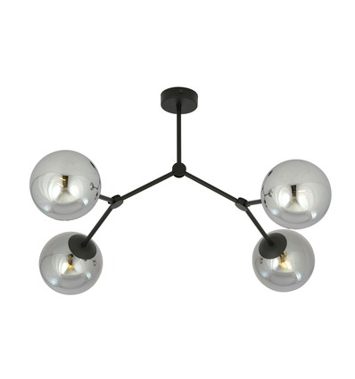 Space 4 Sort/Grafit loftslampe - Ø14 cm, E14, 230V, uden lyskilde