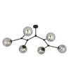 Space 6 Sort/Grafit loftslampe - Ø14 cm, E14, 230V, uden lyskilde