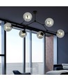 Space 6 Sort/Grafit loftslampe - Ø14 cm, E14, 230V, uden lyskilde
