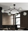 Space 6 Sort/Grafit loftslampe - Ø14 cm, E14, 230V, uden lyskilde