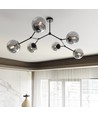 Space 6 Sort/Grafit loftslampe - Ø14 cm, E14, 230V, uden lyskilde