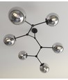 Space 6 Sort/Grafit loftslampe - Ø14 cm, E14, 230V, uden lyskilde
