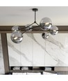 Space 6 Sort/Grafit loftslampe - Ø14 cm, E14, 230V, uden lyskilde