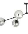 Space 6 Sort/Grafit loftslampe - Ø14 cm, E14, 230V, uden lyskilde