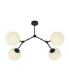 Space 4 Sort/Opal loftslampe - Ø15 cm, E14, 230V, uden lyskilde