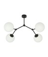 Space 4 Sort/Opal loftslampe - Ø15 cm, E14, 230V, uden lyskilde