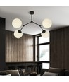 Space 4 Sort/Opal loftslampe - Ø15 cm, E14, 230V, uden lyskilde
