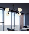 Space 4 Sort/Opal loftslampe - Ø15 cm, E14, 230V, uden lyskilde