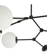 Space 4 Sort/Opal loftslampe - Ø15 cm, E14, 230V, uden lyskilde
