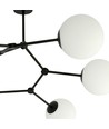 Space 6 Sort/Opal loftslampe - Ø15 cm, E14, 230V, uden lyskilde