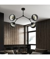 Space 4 Sort/Stribe loftslampe - Ø14 cm, E14, 230V, uden lyskilde