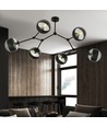 Space 6 Sort/Stribe loftslampe - Ø14 cm, E14, 230V, uden lyskilde