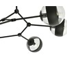 Space 6 Sort/Stribe loftslampe - Ø14 cm, E14, 230V, uden lyskilde