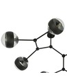 Space 6 Sort/Stribe loftslampe - Ø14 cm, E14, 230V, uden lyskilde
