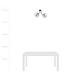 Nova 2 Sort/Grafit loftslampe - Ø14 cm, E14, 230V, uden lyskilde