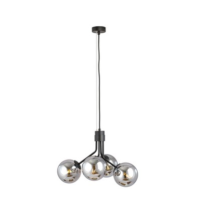 Nova 4 Sort/Grafit pendellampe - Ø14 cm, E14, 230V, uden lyskilde