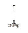 Nova 4 Sort/Grafit pendellampe - Ø14 cm, E14, 230V, uden lyskilde