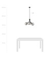Nova 4 Sort/Grafit pendellampe - Ø14 cm, E14, 230V, uden lyskilde