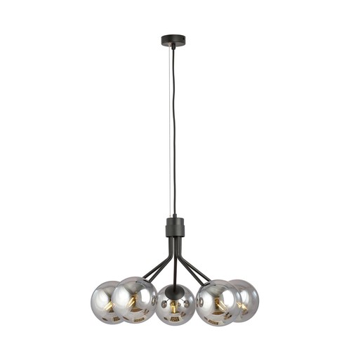 Nova 5 Sort/Grafit pendellampe - Ø14 cm, E14, 230V, uden lyskilde