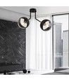 Nova 2 Sort/Stribe loftslampe - Ø14 cm, E14, 230V, uden lyskilde