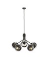 Nova 5 Sort/Stribe pendellampe - Ø14 cm, E14, 230V, uden lyskilde