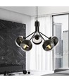 Nova 5 Sort/Stribe pendellampe - Ø14 cm, E14, 230V, uden lyskilde