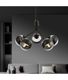 Nova 5 Sort/Stribe pendellampe - Ø14 cm, E14, 230V, uden lyskilde