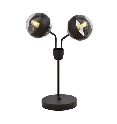 Nova LN2 Sort/Stribe bordlampe - Ø14 cm, E14, 230V, uden lyskilde