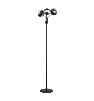 Nova LP3 Sort/Stribe gulvlampe - Ø14 cm, E14, 230V, uden lyskilde