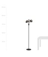 Nova LP3 Sort/Stribe gulvlampe - Ø14 cm, E14, 230V, uden lyskilde