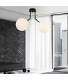 Nova 2 Sort/Opal loftslampe - Ø15 cm, E14, 230V, uden lyskilde
