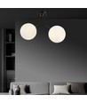 Nova 2 Sort/Opal loftslampe - Ø15 cm, E14, 230V, uden lyskilde