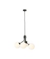 Nova 4 Sort/Opal pendellampe - Ø15 cm, E14, 230V, uden lyskilde