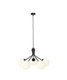 Nova 5 Sort/Opal pendellampe - Ø15 cm, E14, 230V, uden lyskilde