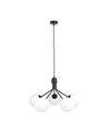 Nova 5 Sort/Opal pendellampe - Ø15 cm, E14, 230V, uden lyskilde