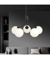 Nova 5 Sort/Opal pendellampe - Ø15 cm, E14, 230V, uden lyskilde