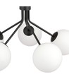 Nova 5 Sort/Opal pendellampe - Ø15 cm, E14, 230V, uden lyskilde