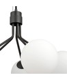 Nova 5 Sort/Opal pendellampe - Ø15 cm, E14, 230V, uden lyskilde