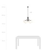 Nova 5 Sort/Opal pendellampe - Ø15 cm, E14, 230V, uden lyskilde