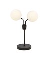 Nova LN2 Sort/Opal bordlampe - Ø15 cm, E14, 230V, uden lyskilde