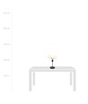 Nova LN2 Sort/Opal bordlampe - Ø15 cm, E14, 230V, uden lyskilde