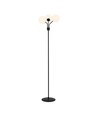 Nova LP3 Sort/Opal gulvlampe - Ø15 cm, E14, 230V, uden lyskilde