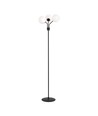 Nova LP3 Sort/Opal gulvlampe - Ø15 cm, E14, 230V, uden lyskilde