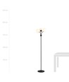 Nova LP3 Sort/Opal gulvlampe - Ø15 cm, E14, 230V, uden lyskilde