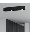Kenno 4 Sort loftslampe - GU10, 230V, uden lyskilde