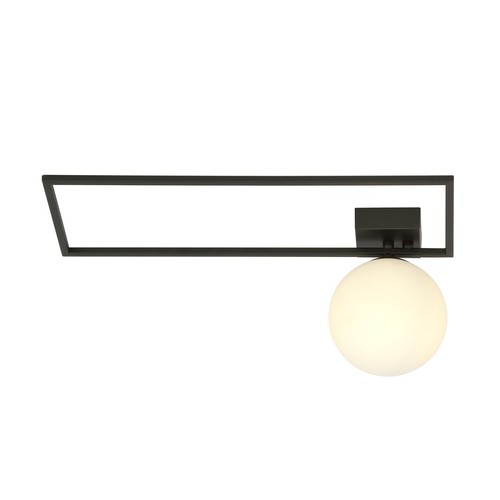 Imago 1A Sort/Opal loftslampe - Ø15 cm, E14, 230V, uden lyskilde