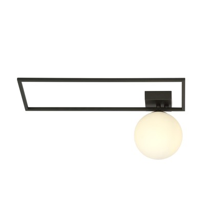 Imago 1A Sort/Opal loftslampe - Ø15 cm, E14, 230V, uden lyskilde