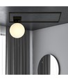 Imago 1A Sort/Opal loftslampe - Ø15 cm, E14, 230V, uden lyskilde