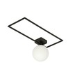 Imago 1A Sort/Opal loftslampe - Ø15 cm, E14, 230V, uden lyskilde